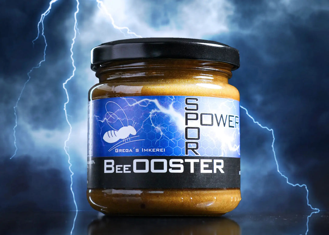 BeeOOSTER Sport Power dein neuer Trainingspartner im 250g Honigglas