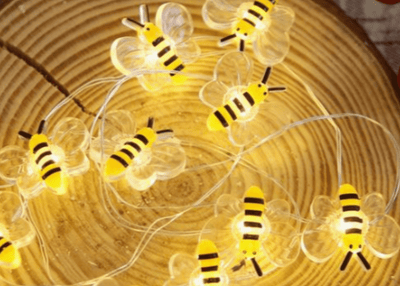 Lichterkette mit Bienen LED 2 Meterlang