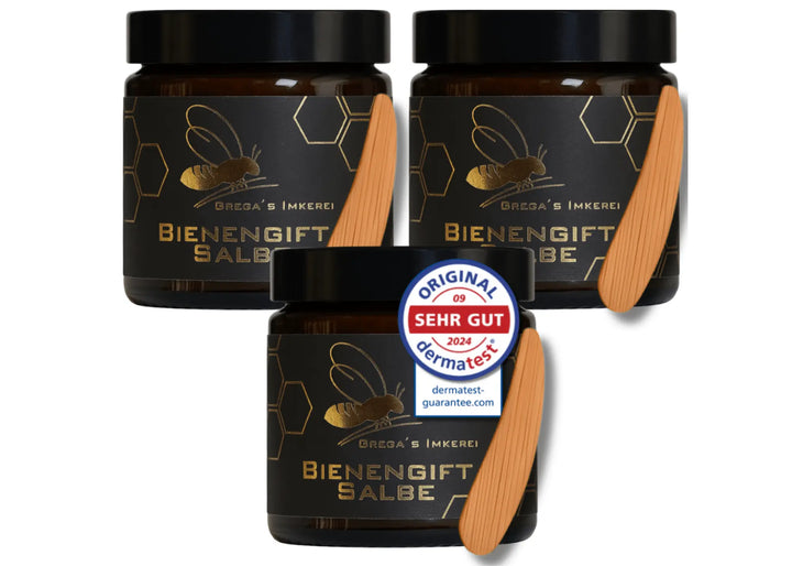 Bienengiftsalbe 100 ml - inkl. Massivholz Cremespatel