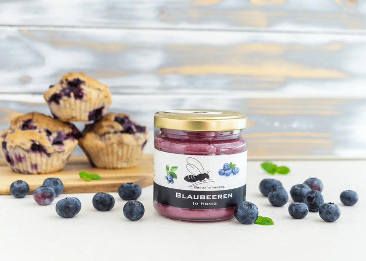 Fruchthonig mit Blaubeeren