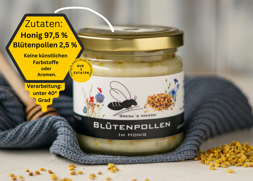 Blütenpollen mit Honig direkt vom Imker