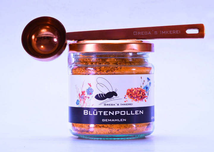 Blütenpollen gemahlen mit Dosierlöffel