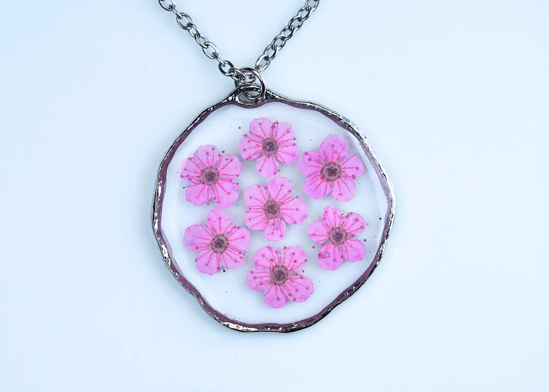 Blumenschmuck Blumen Rosa  Halskette