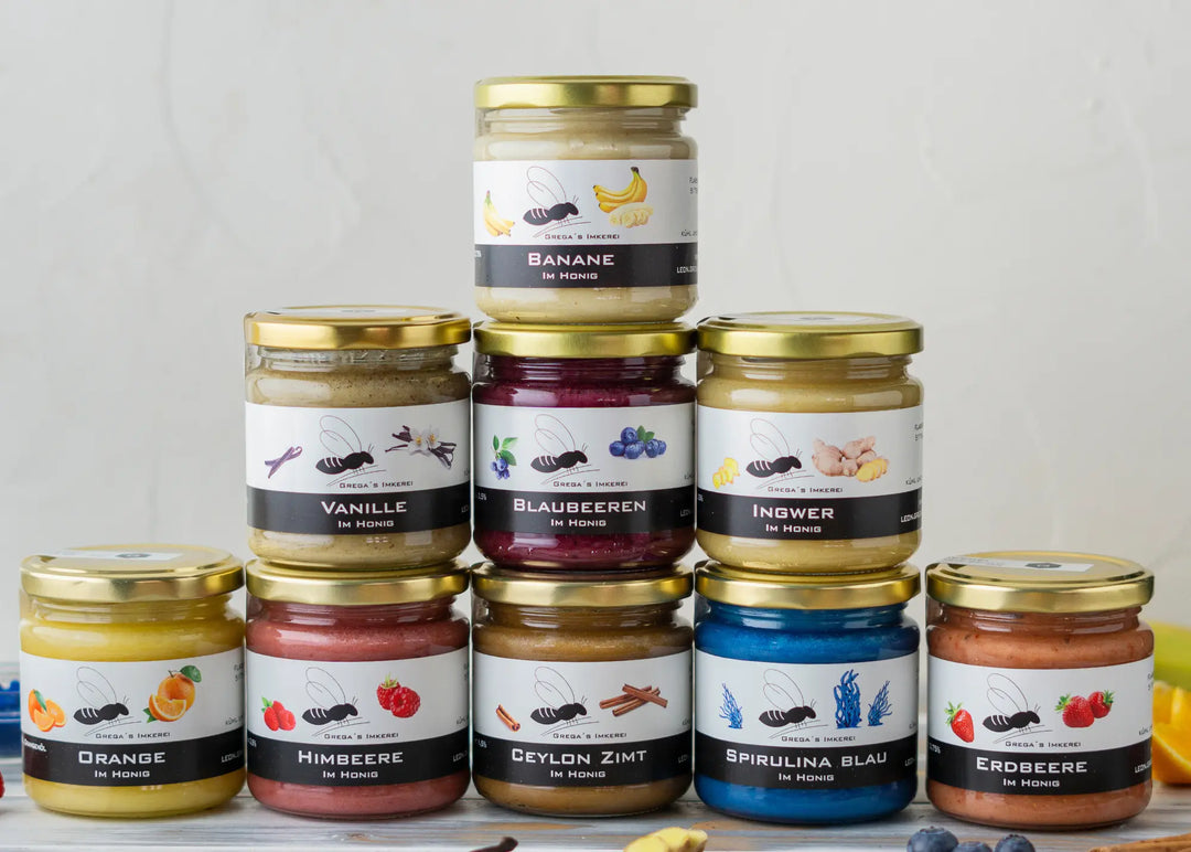 9er honigsüßes Probier und Geschenkbox von Grega´s Imkerei