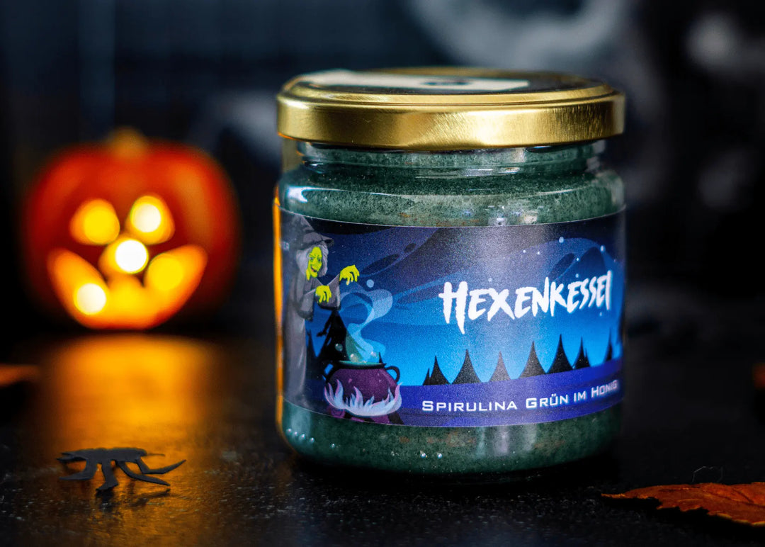 Grüner Hexenkessel Honig vom Imker zu Helloween