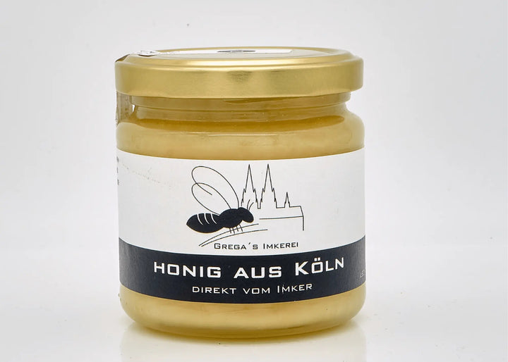 Kölner Imker mit Honig aus Köln