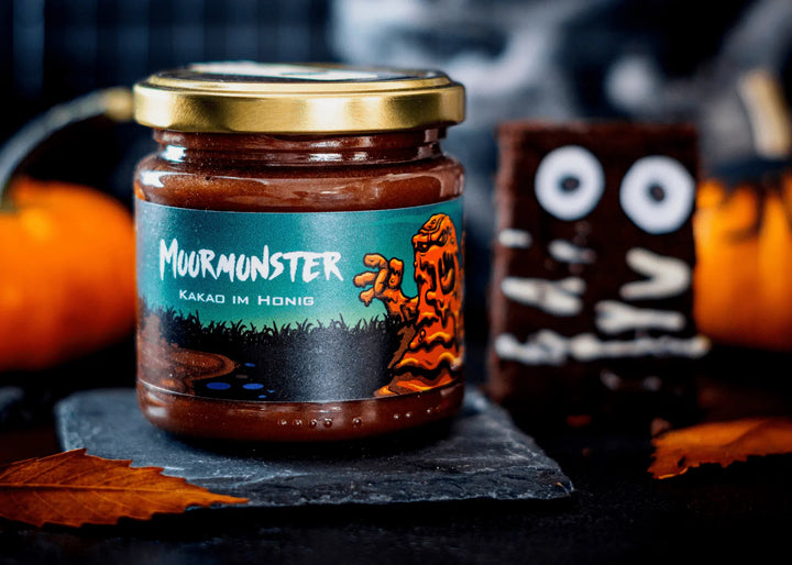 Honig mit Kakao Moormonster Honig zu Helloween