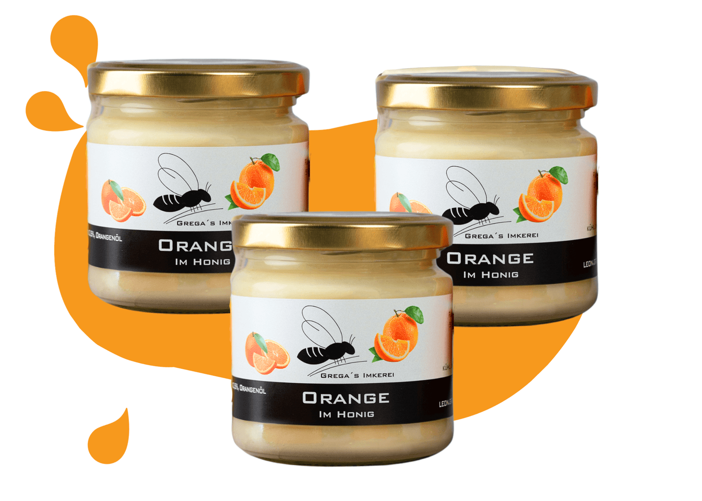 Orange im Honig 3er Vorteilspreis -4 Rabatt