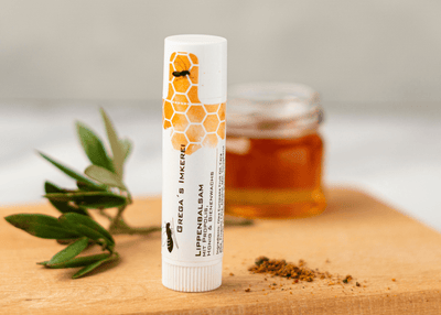 Propolis Lippenbalsam mit Propolis Honig Bienenwachs Olivenöl und Vitamin E