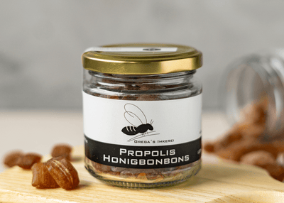 Propolis Honigbonbons 120g im Glas direkt vom Imker nach traditionaler Herstellung mit Honig und Propolis