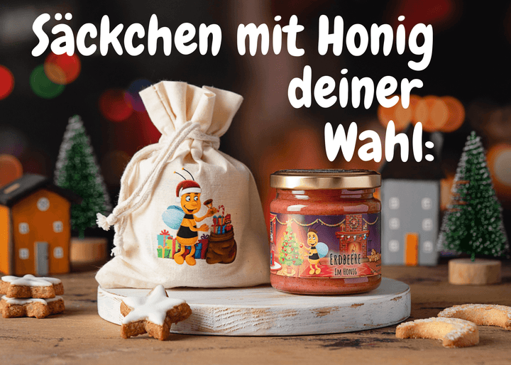 Gescchenke Säckchen mit Honig von Grega´s Imkerei