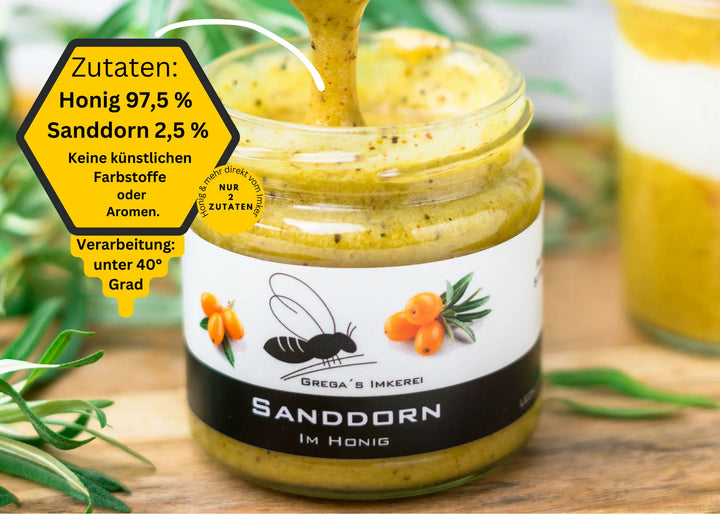 Sanddorn im Honig von Grega´s Imkerei
