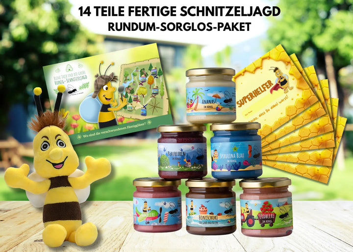14 teigiges Schatzsuchen SET Rundum-sorglos-Paket mit Honig