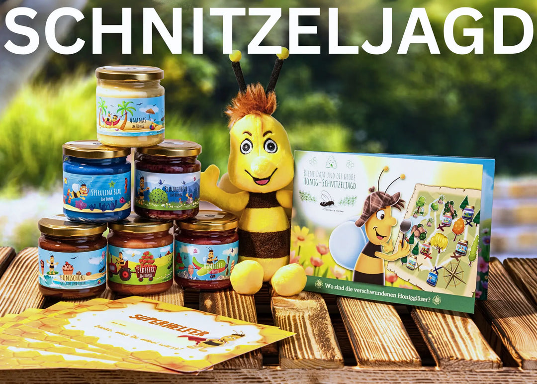 Schnitzeljagd mit Honig für Kinder die perfekte Schatzsuche