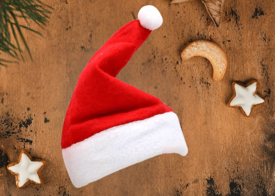Kleine Weihnachtsmütze in Rot