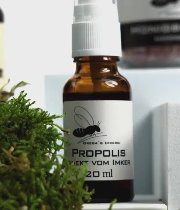 Propolis in Flasche mit Pipette