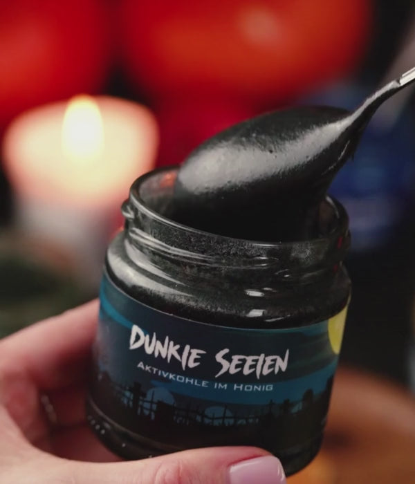 Dunkle Seelen (Aktivkohle im Honig) 250g