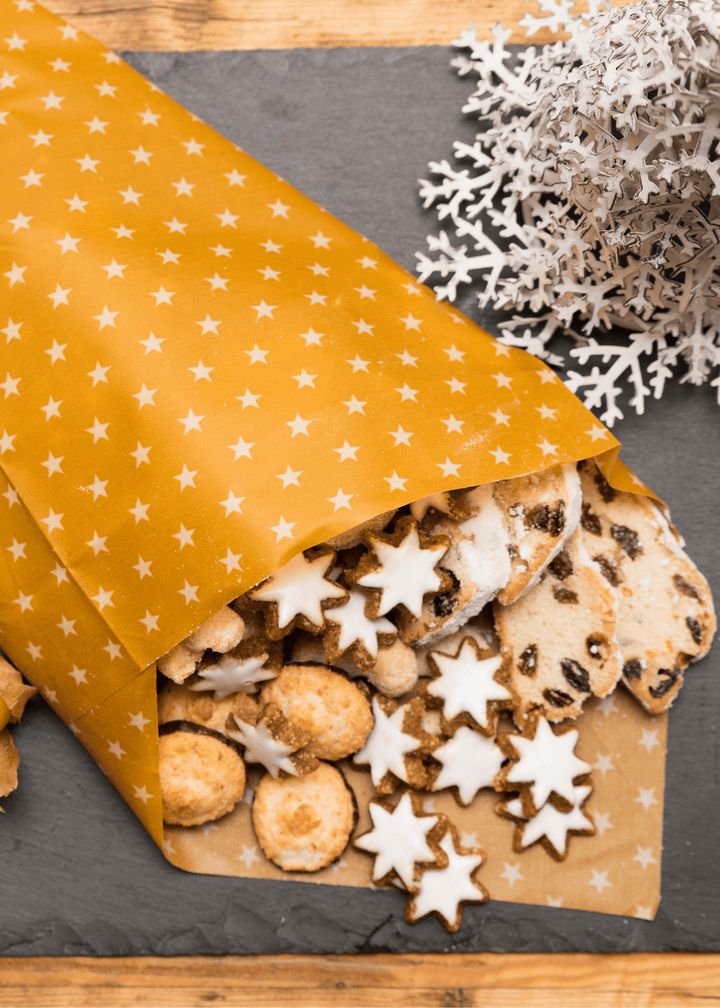 Wachstücher im Weihnachtsmuster