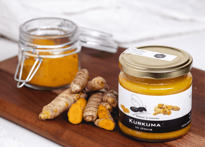 Kurkuma im Honig von Grega´s Imkerei Goldene Milch mit Honig