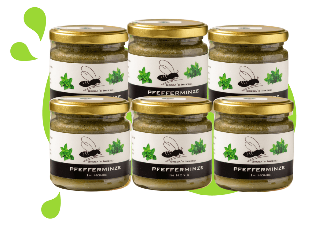 Pfefferminze im Honig 6er Vorteilsset