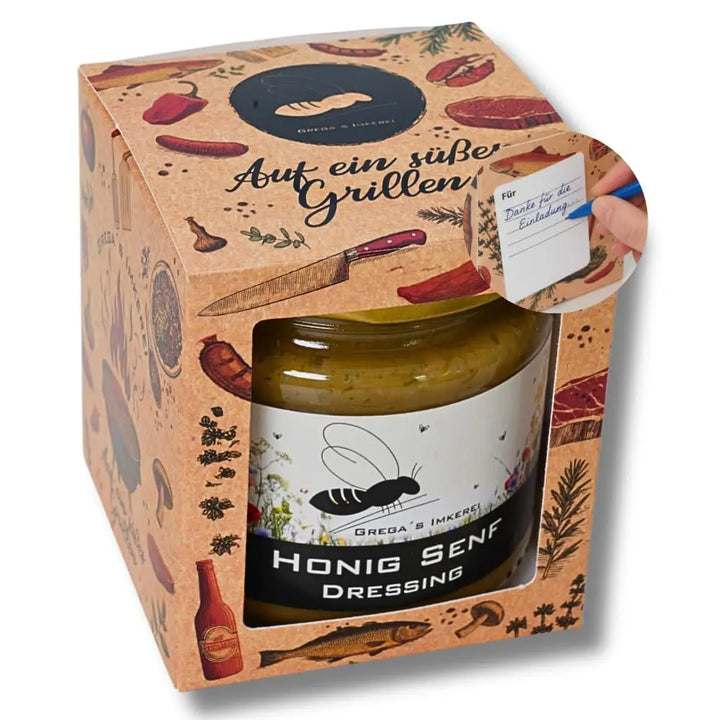 1er Grillbox mit Honig Senf Dressing