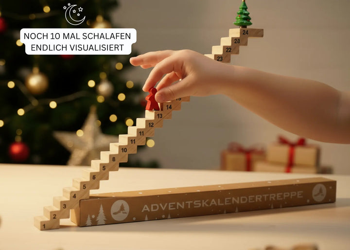 Adventskalender aus Holz für Kinder