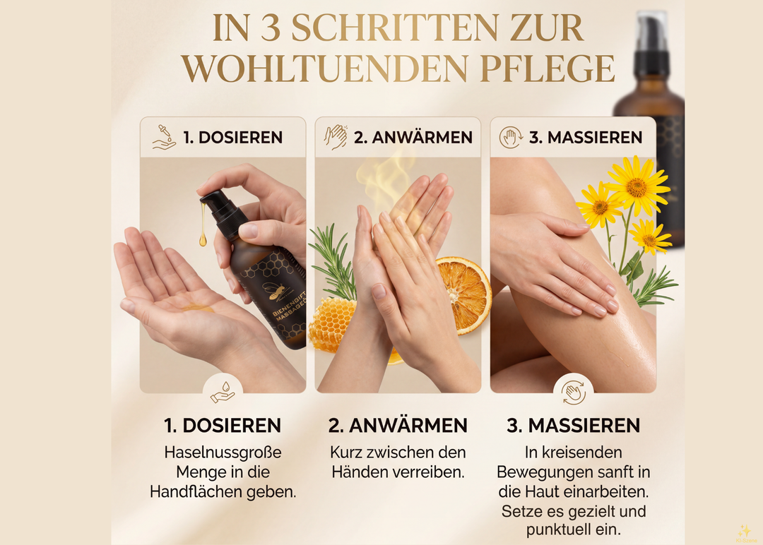 Bienengift Massageöl anwendung