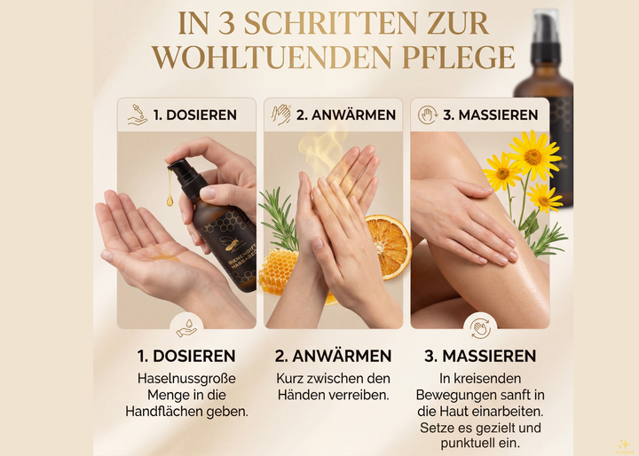 Bienengift Massageöl anwendung