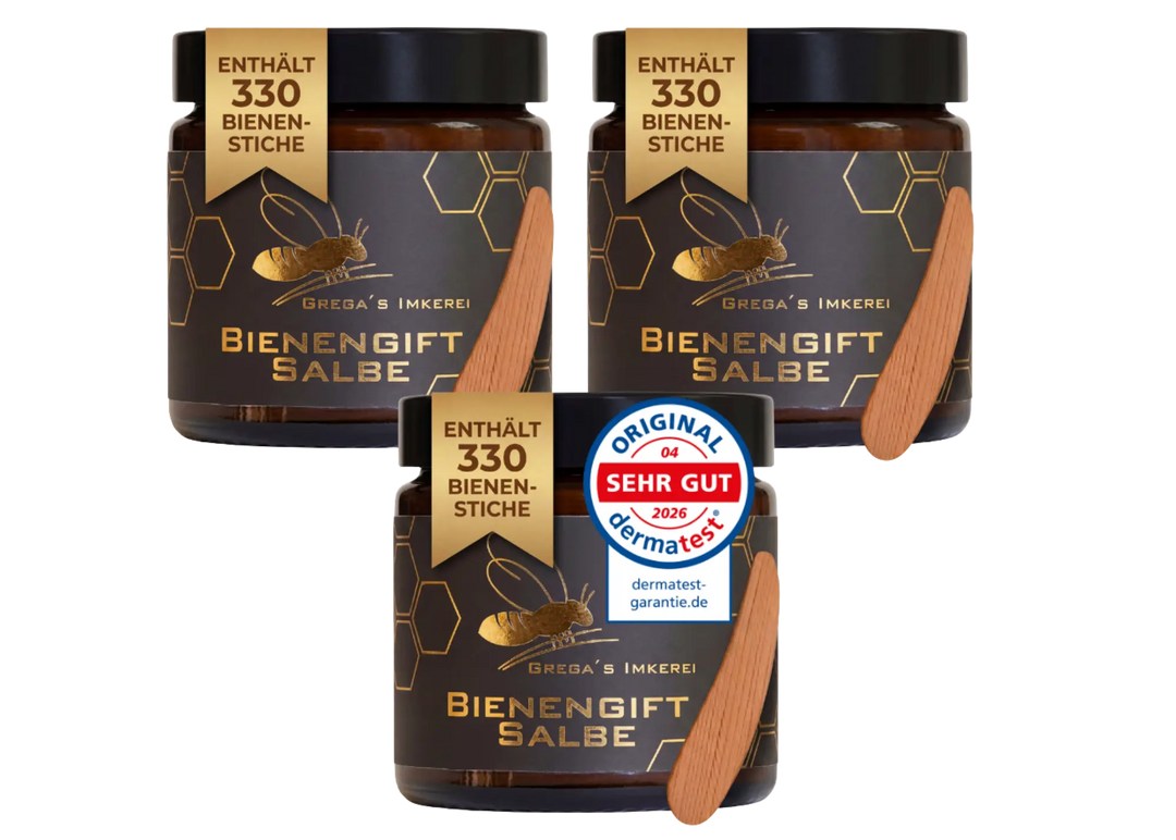 Bienengiftsalbe 100 ml - inkl. Massivholz Cremespatel