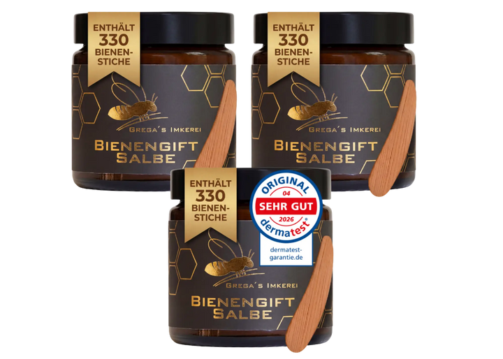 Bienengiftsalbe 100 ml - inkl. Massivholz Cremespatel