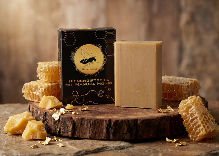 Bienengiftseife mit Manuka Honig 