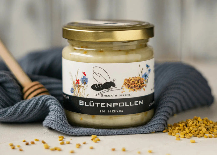 Blütenpollen im Honig von Grega´s Imkerei