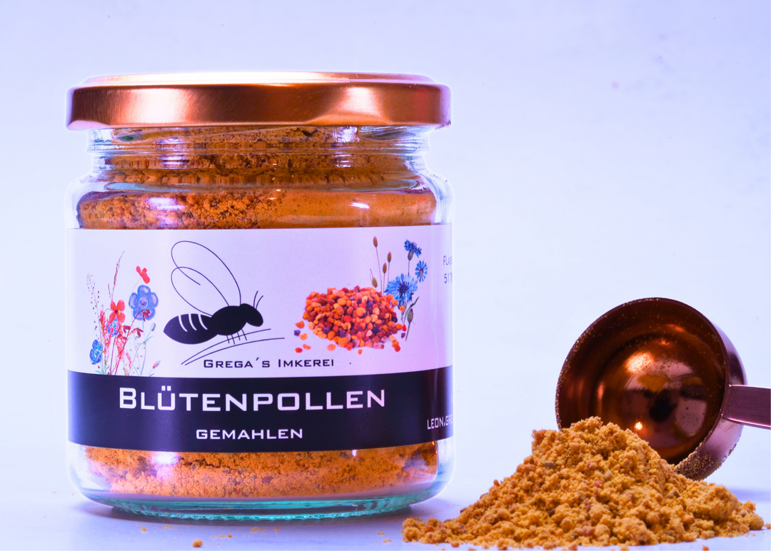 Blütenpollen Pulver direkt vom Imker im 120 glas