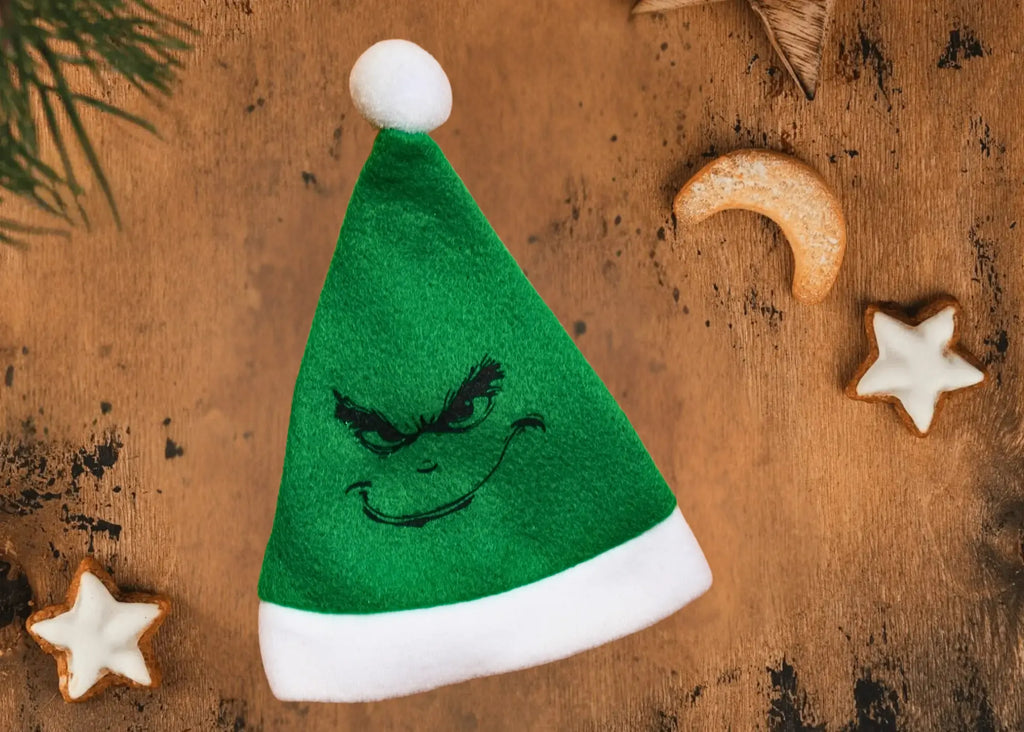 Griesgram Weihnachtsmütze für Honigglas