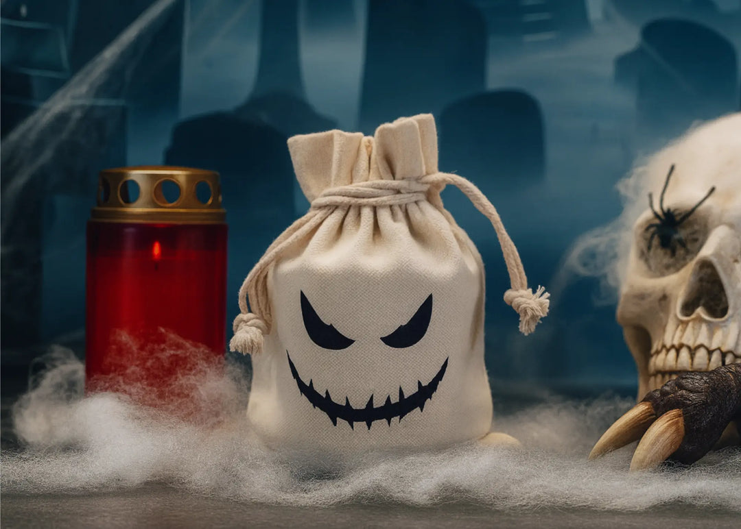 Säckchen mit Geistergesicht zu Halloween