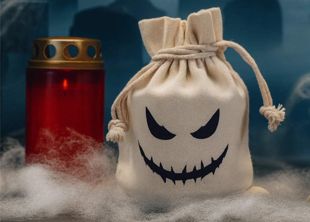 Halloween Grusel Säckchen mit Gruseligen Geistergesicht