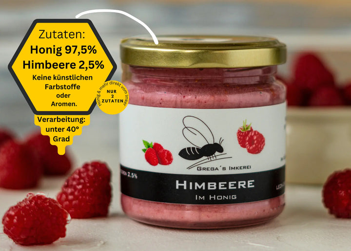 Himbeere im Honig von Grega´s Imkerei