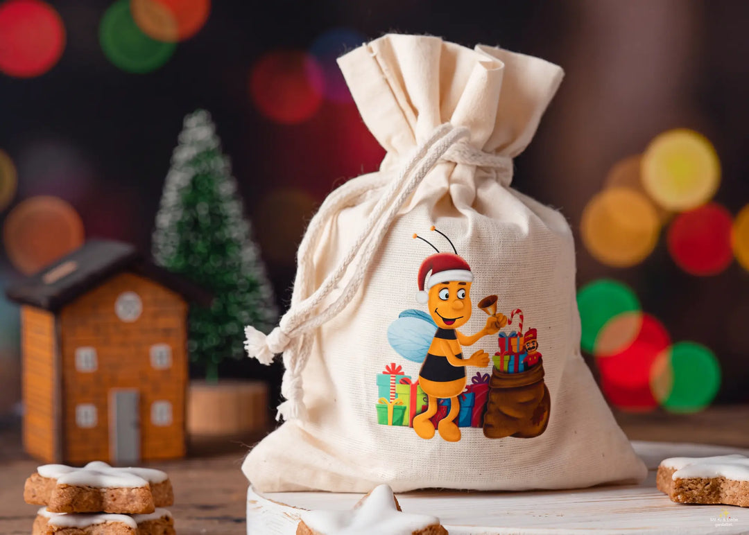 Weihnachtliches Bienen Säckchen