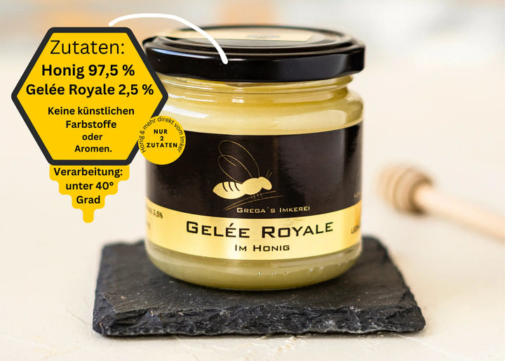 Honig mit Gelee Royale im Honig