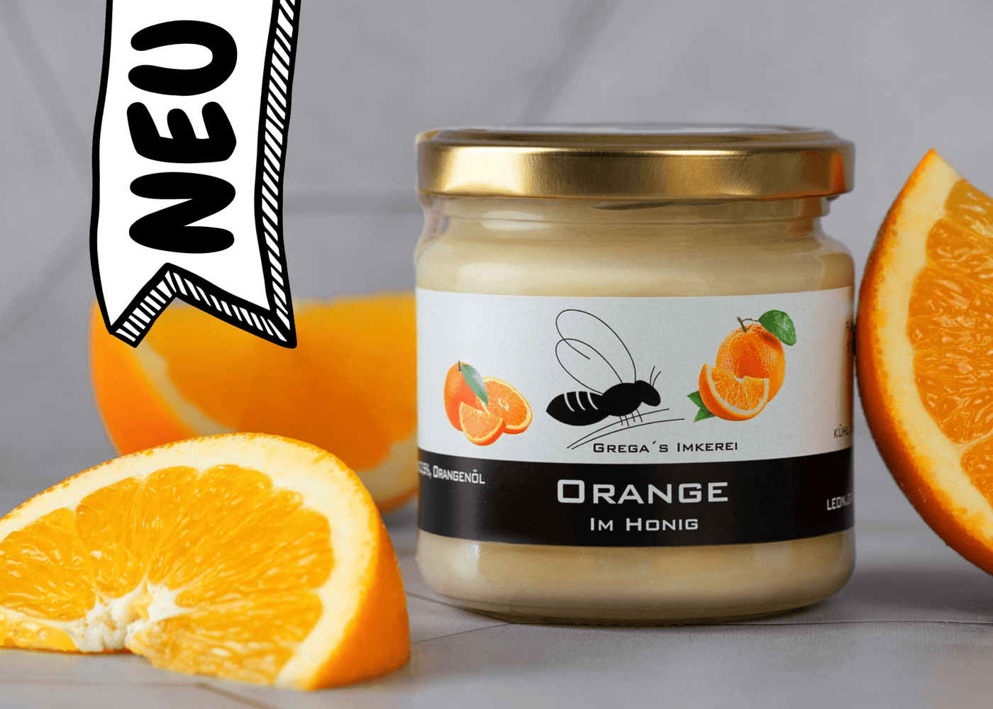 Orange im Honig 250g