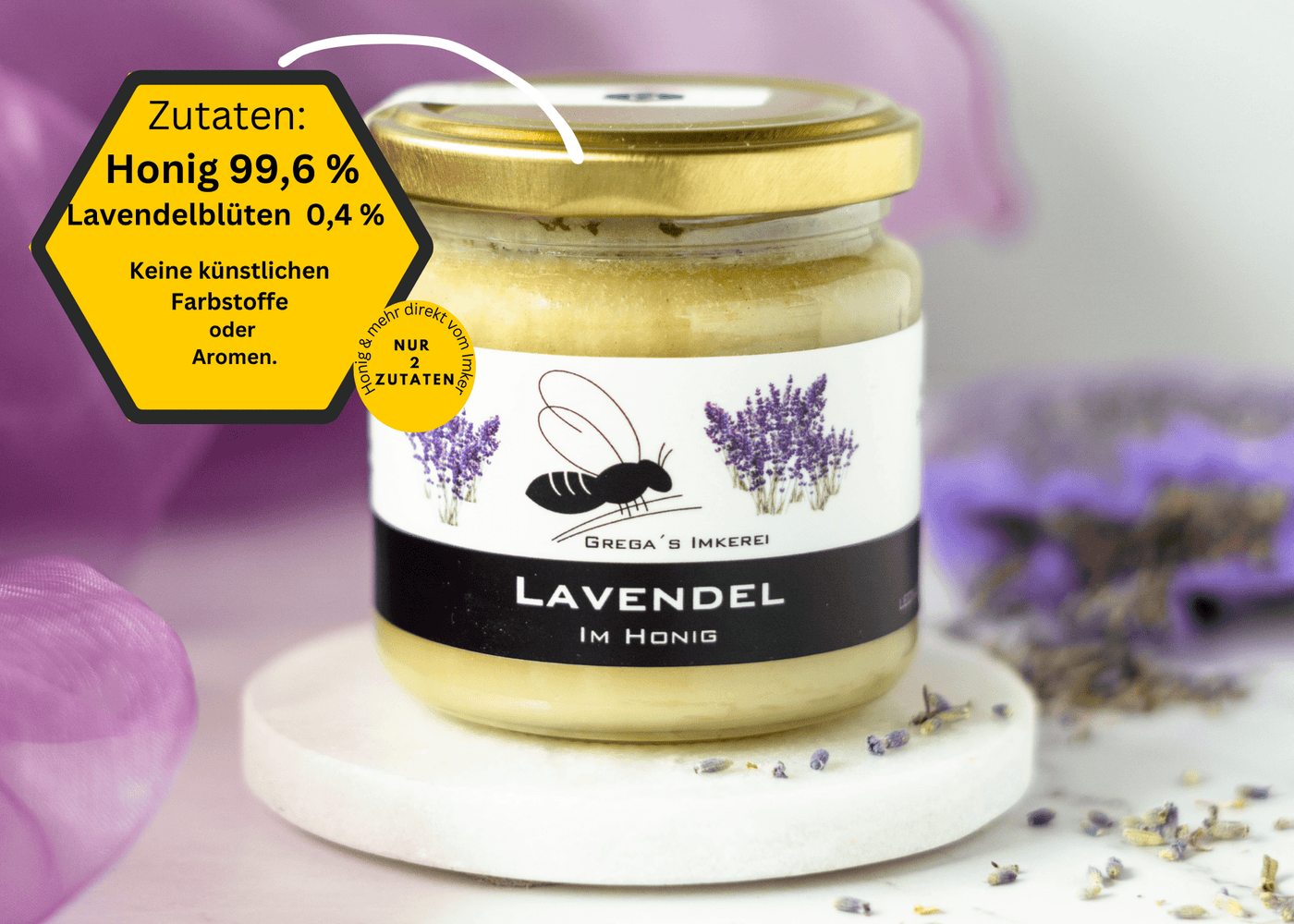 Lavendel im Honig von Grega´s Imkerei-min