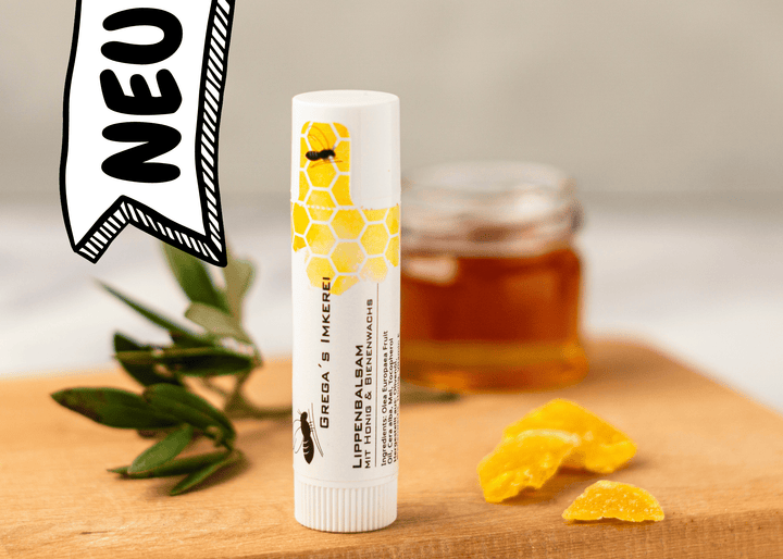 Lippenbalsam mit Honig und Bienenwachs direkt vom Imker