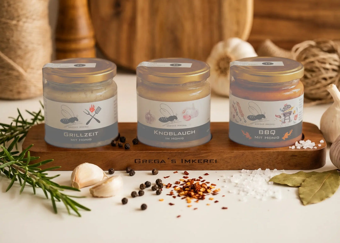 Servierbrett für deine Honiggläser