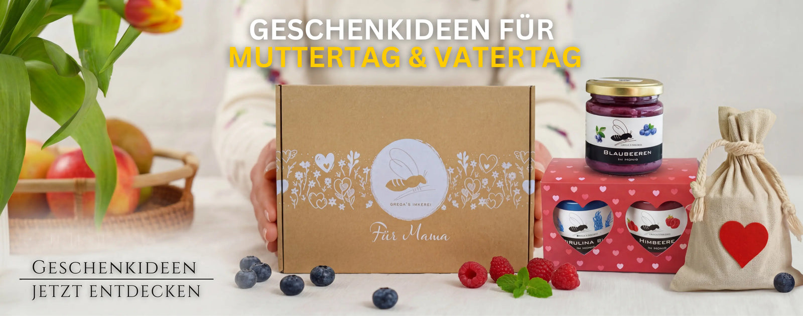 Geschenke Muttertag und Vatertag