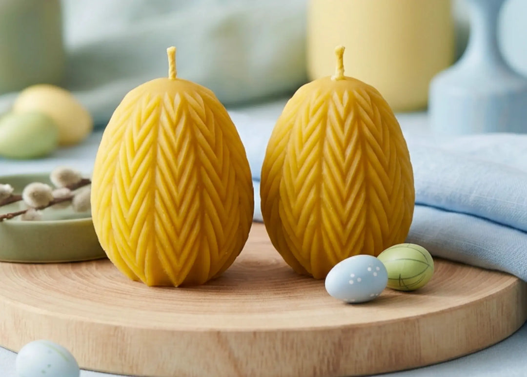 Osterkerzen Eier aus Bienenwachs