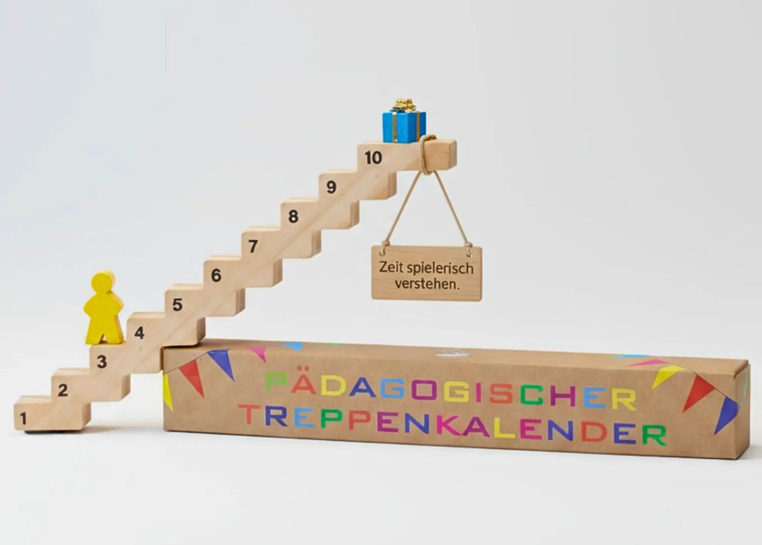 Treppenkalender für Kinder aus Holz