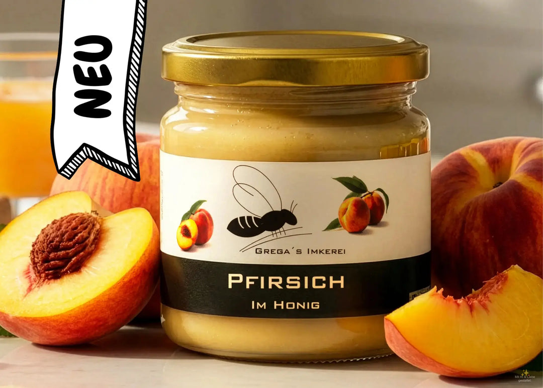 Pfirsich im Honig 250g Glas Neu