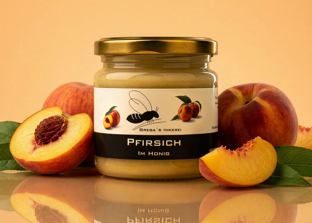 Pfirsich im Honig direkt vom Imker