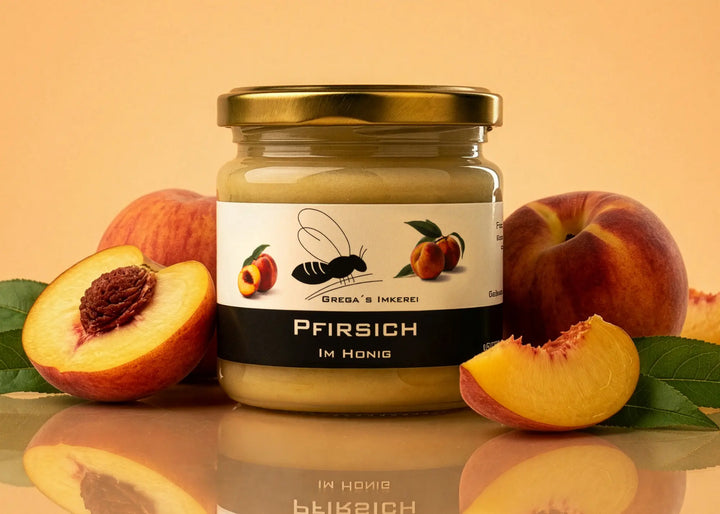 Pfirsich im Honig direkt vom Imker