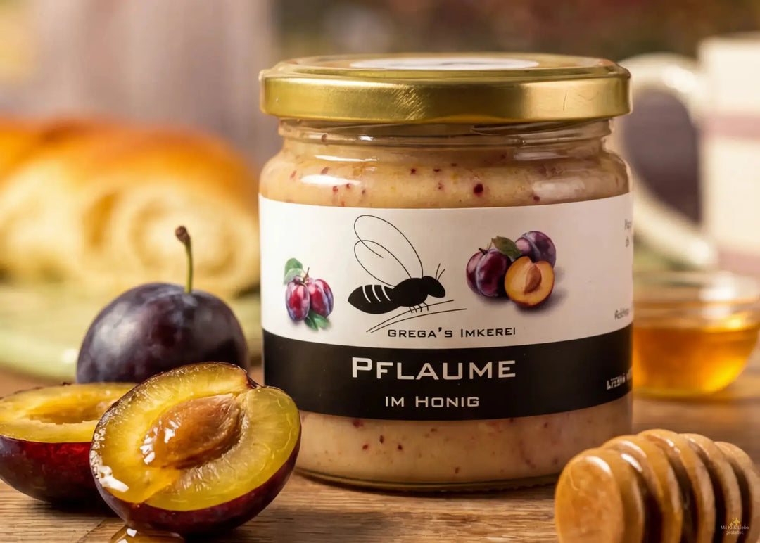 Pflaume im Honig 250g Glas